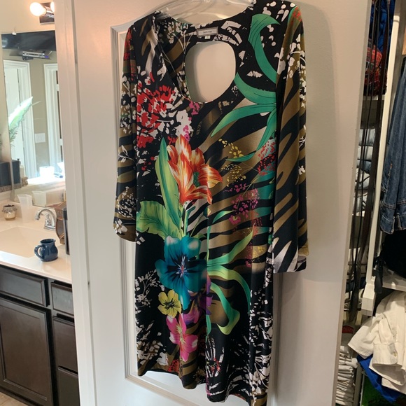 Laura max tropical print dress misses L - Picture 4 of 5